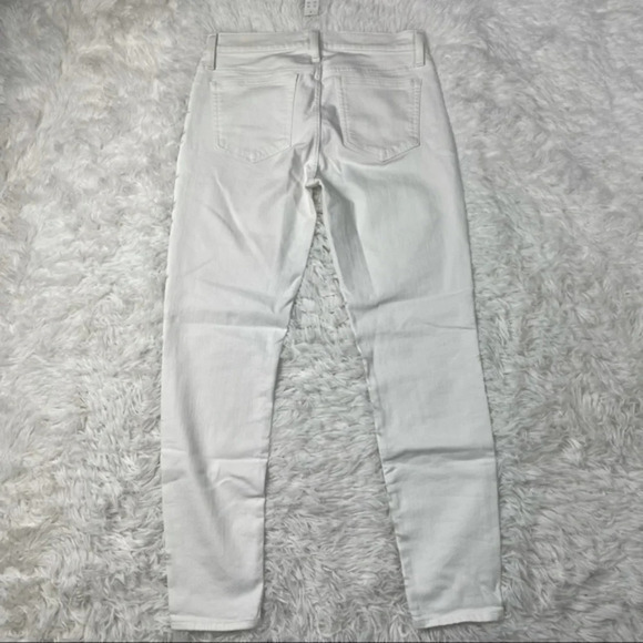 New with Defects J Crew 8” Toothpick Jeans White - Picture 3 of 10